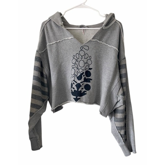 Free People Movement Nights Like This Hoodie Gray Women's Size Medium